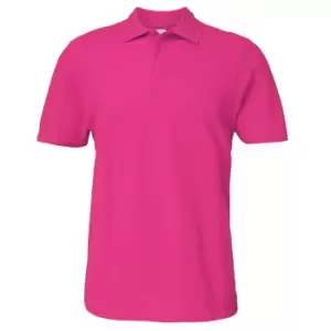 Gildan Softstyle Mens Short Sleeve Double Pique Polo Shirt (M) (Heliconia)