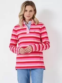 Crew Clothing Padstow Pique Sweatshirt - Pink, Size 10, Women