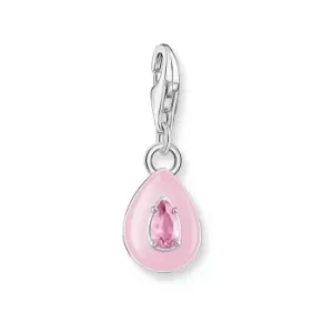 THOMAS SABO Silver CZ Pink Teardrop Charm