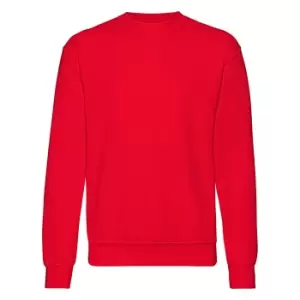 Fruit Of The Loom Mens Set-In BelcoroA Yarn Sweatshirt (S) (Red)