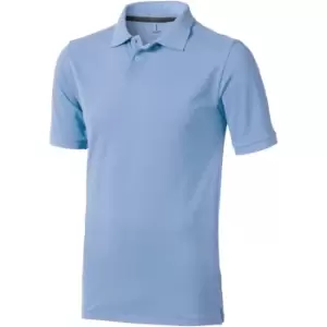 Elevate Mens Calgary Short Sleeve Polo (XXXL) (Light Blue)