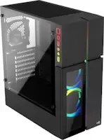 Aerocool Playa Midi-Tower, Tempered Glass - Black