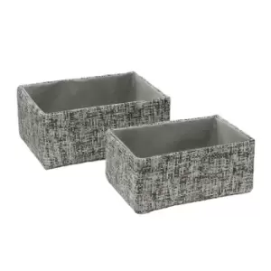 Jvl Urban Set Of 2 Rectangle Paper Storage Baskets