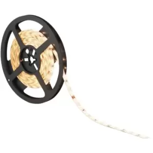 Flexible IP65 LED Tape Light - 5m Reel - 24W Warm White LEDs - Self-Adhesive