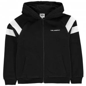 KARL LAGERFELD Junior Boys Bad Boy Zip Hoodie - Black 09B