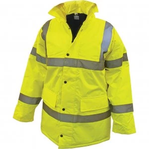 Scan Hi Vis Motorway Jacket Yellow XL