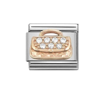 Nomination CLASSIC Rose Gold Handbag With Zirconia Charm 430302/31 *
