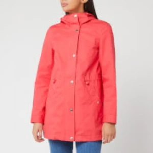 Joules Womens Shoreside Waterproof A Line Coat - Poppy - UK 12