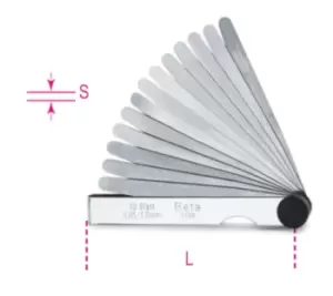 Beta Tools 1708/13 Metric Feeler Gauge 0.05÷1.00 mm 017080013