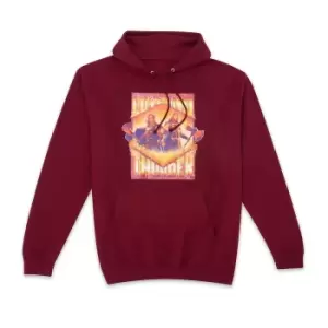 Marvel Thor - Love and Thunder Fire Composition Hoodie - Burgundy - S