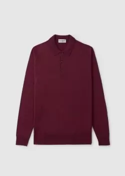 John Smedley Mens Belper Shirt In Bordeaux