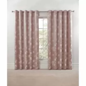 Emma Barclay Blossom Eyelet Curtain 66 X 72 Blush Pink (pair)