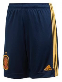 Adidas Junior Home Spain Euro 2020 Replica Shorts - Navy