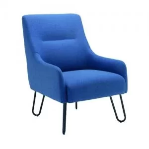 Jemini Reception Armchair 650x800x860mm Navy KF90468 KF90468