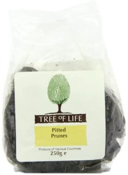 Tree of Life Organic Pitted Prunes - 250g x 6