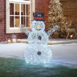 The Winter Workshop - Flurry the 100cm Spun Acrylic Christmas Snowman Decoration Figure