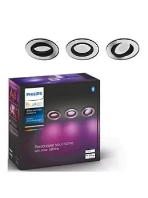 Philips Centura Hue Recessed R. Aluminium 3X5.7W