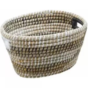 Set of Three Oval Straw Baskets - Premier Housewares