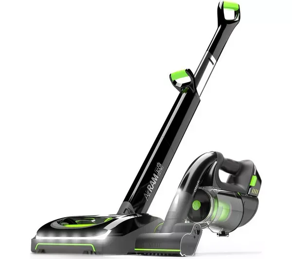 GTECH AirRAM K9 MK2 AR30 Cordless Vacuum Cleaner & Multi K9 MK2 ATF037 Handheld Vacuum Cleaner Bundle - Black & Green,Black 5060060222243