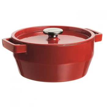 Pyrex Round Casserole Dish - Red