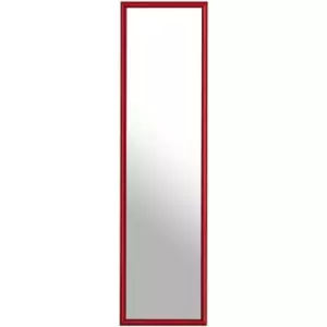 Premier Housewares Plastic Frame Over Door Mirror - Red