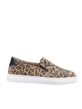 Hush Puppies Mini Corinne Leopard Plimsolls - Multi, Size 12 Younger