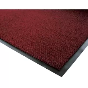 Entrance matting for indoor use, polypropylene pile, LxW 1500 x 900 mm, Black / red