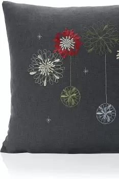 Party Embroidered Festive Christmas Cushion Cover