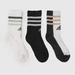 adidas multi kids crew sock 3 pack