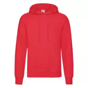 Fruit Of The Loom Mens Hooded Sweatshirt / Hoodie (XL) (Red)