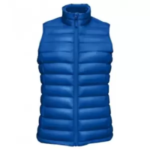 SOLS Womens/Ladies Wilson Lightweight Padded Bodywarmer (M) (Royal Blue)