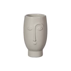 Sass & Belle Mini Face Vase Matt Grey