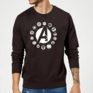 Avengers Team Logo Sweatshirt - Black