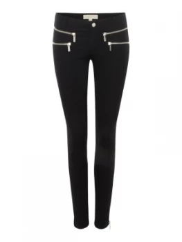 Michael Kors Rocker zip skinny trouser Black