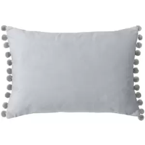 Paoletti Fiesta Rectangle Cushion Cover (35 x 50cm) (Dove/Silver) - Dove/Silver