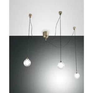 Fabas Luce Blog LED Cluster Pendant Ceiling Light Gold Matt Glass