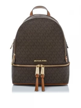 Michael Kors Rhea zip back pack Brown