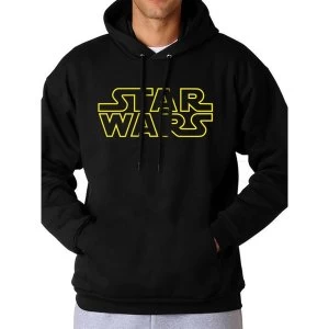 Star Wars - Logo Mens Medium Hooded Sweatshirt - Black