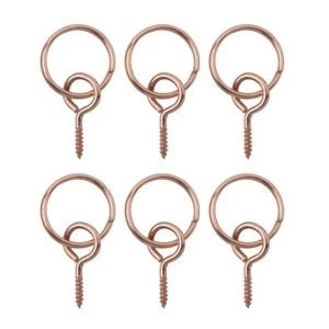 BQ Copper Effect Picture Hook Pack of 6