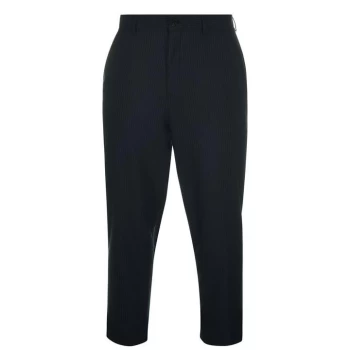 Farah Pinstripe Crop Trousers - 412 True Navy