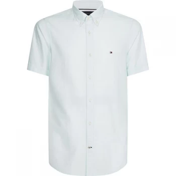 Tommy Hilfiger Cotton Linen Short Sleeve Shirt - Oxygen