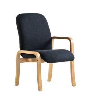 Dams Yealm Left Arm Reception Chair - Charcoal