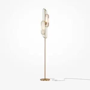 Maytoni Marmo Modern 2 Light Floor Lamp Gold G9