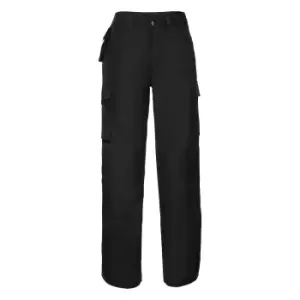 Russell Work Wear Heavy Duty Trousers (Long) / Pants (40W x Long) (Black)