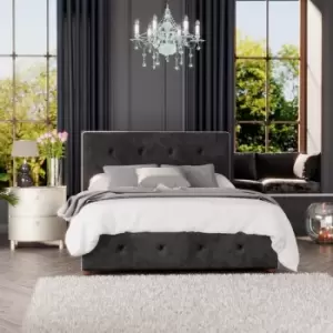 Laurence Llewelyn-Bowen Laurence Llewelyn Bowen Hesper Ottoman Storage Bed Mirazzi Velvet Black King