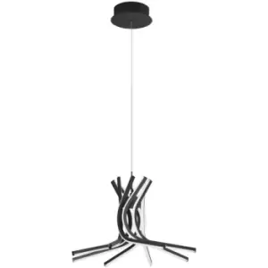 Merano - Brantford Integrated LED Pendant Ceiling Light Sandy Black Aluminium LED 50W 1450Lm 3000K