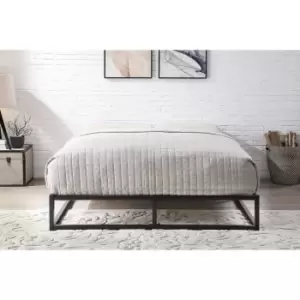 Crazy Price Beds Amersham Black Metal Platform Double Bed