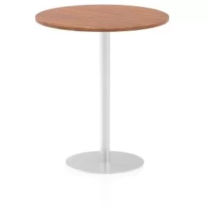 Italia Poseur Table Round 1000 Top 1145 High Walnut