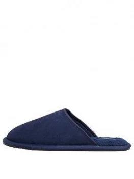 Superdry Slipper Mule, Navy, Size L, Men