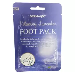 DermaV10 Lavender Foot Pack 1 pair